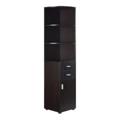 70.75" Julisse 3 Shelf Corner Bookcase - miBasics Walnut Oak -My Book Perch Sales Store unnamed file 3690