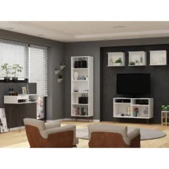 Rockefeller 5 Shelf Bookcase - Manhattan Comfort Brown -My Book Perch Sales Store unnamed file 3702