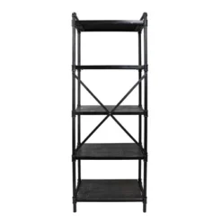 71" Driscoe Industrial 5 Shelf Firwood Bookcase Gray/Pewter - Christopher Knight Home -My Book Perch Sales Store unnamed file 3726