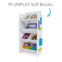 UNiPLAY Toy Organizer With 6 Removable Storage Bins and Block Play Panel, Multi-Size Bin Organizer -My Book Perch Sales Store unnamed file 375