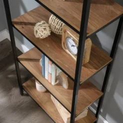 56.77" 4 Shelves North Avenue Vertical Bookcase Sindoori Mango - Sauder -My Book Perch Sales Store unnamed file 3764
