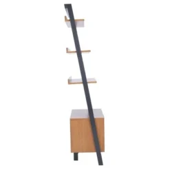 71.96" Lavina 3 Shelves and 1 Door Etagere Natural/Charcoal - Safavieh -My Book Perch Sales Store unnamed file 3779