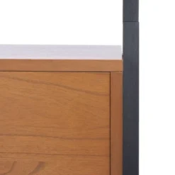 71.96" Lavina 3 Shelves and 1 Door Etagere Natural/Charcoal - Safavieh -My Book Perch Sales Store unnamed file 3783