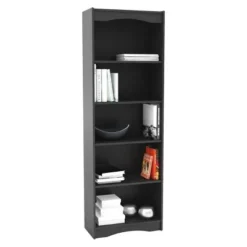 72" Hawthorn Tall Adjustable Bookcase - CorLiving Black -My Book Perch Sales Store unnamed file 3798