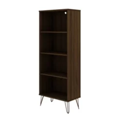 Rockefeller 4 Shelf Bookcase - Manhattan Comfort Black -My Book Perch Sales Store unnamed file 3817