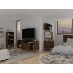 Rockefeller 4 Shelf Bookcase - Manhattan Comfort Black -My Book Perch Sales Store unnamed file 3822