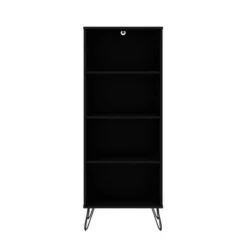 Rockefeller 4 Shelf Bookcase - Manhattan Comfort Black -My Book Perch Sales Store unnamed file 3824