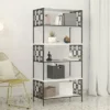 Ella 5 Shelf Bookcase - CosmoLiving by Cosmopolitan Black/white -My Book Perch Sales Store unnamed file 3851