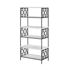 Ella 5 Shelf Bookcase - CosmoLiving by Cosmopolitan Black/white -My Book Perch Sales Store unnamed file 3858