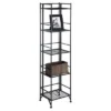57.75" 5 Tier Folding Metal Shelf Black - Breighton Home -My Book Perch Sales Store unnamed file 3931