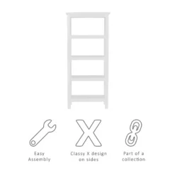 Davis Bookcase - Linon Driftwood