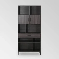 Fuller Contemporary Cube Unit Bookcase - Christopher Knight Home Dark Gray -My Book Perch Sales Store unnamed file 3989