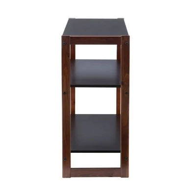 29.5" Sierah Low Bookcase - Linon Black/walnut 5 29.5" Sierah Low Bookcase - Linon Black/walnut - Image 3
