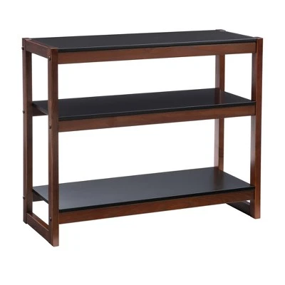 29.5" Sierah Low Bookcase - Linon Black/walnut 11 29.5" Sierah Low Bookcase - Linon Black/walnut - Image 9