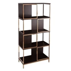 71.75" Sionwark Modern Etagere Brown/Champagne - Aiden Lane -My Book Perch Sales Store unnamed file 4014