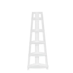 Kids' 5 Tier Corner Ladder Shelf - RiverRidge Home Gray -My Book Perch Sales Store unnamed file 4029