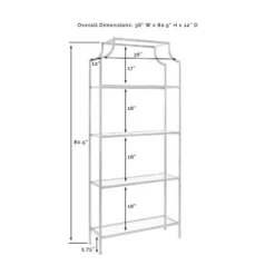 80" Aimee Glass Etagere Oil Rubbed Bronze - Crosley -My Book Perch Sales Store unnamed file 4075
