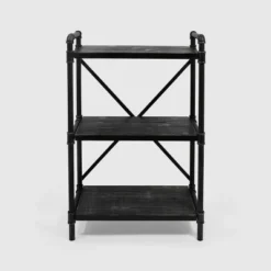 Honeysuckle Industrial Three Shelf Bookcase - Christopher Knight Home Gray/pewter Finish -My Book Perch Sales Store unnamed file 4081