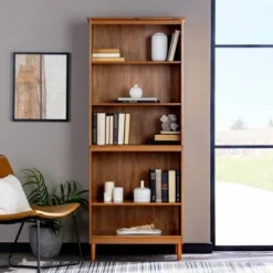 70" Murray High Rise Solid Wood Bookcase - Saracina Home White -My Book Perch Sales Store unnamed file 4096