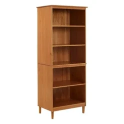 70" Murray High Rise Solid Wood Bookcase - Saracina Home White -My Book Perch Sales Store unnamed file 4097