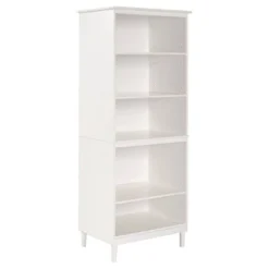70" Murray High Rise Solid Wood Bookcase - Saracina Home White -My Book Perch Sales Store unnamed file 4098