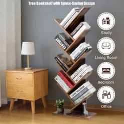 Costway Tree Bookshelf 8-Tier Bookcase Free Standing Book Rack Display Stand -My Book Perch Sales Store unnamed file 414