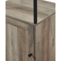 64" Paterson Industrial Farmhouse Storage Shelf with Cabinet - Saracina Home Rustic Oak -My Book Perch Sales Store unnamed file 4195