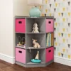 5pc Kids' Corner Cabinet Set with 4 Bins Set - RiverRidge Home Gray/turquoise/aqua -My Book Perch Sales Store unnamed file 4198