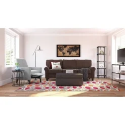 59.25" Overland Bookshelf Wood and Black Metal - Serta -My Book Perch Sales Store unnamed file 4218