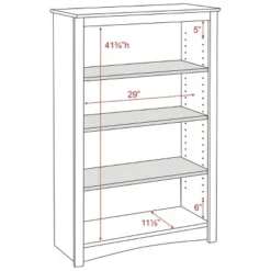 4 Shelf Bookcase Espresso - Prepac -My Book Perch Sales Store unnamed file 4234