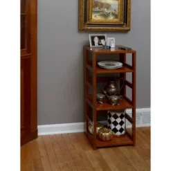 Cakewalk High Square Folding Bookcase - Regency White -My Book Perch Sales Store unnamed file 4287