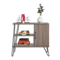 Panama 3 Shelf Bookcase - Room & Joy Distressed Gray Oak -My Book Perch Sales Store unnamed file 4291