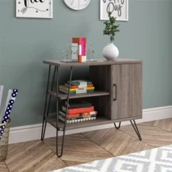 Panama 3 Shelf Bookcase - Room & Joy Distressed Gray Oak -My Book Perch Sales Store unnamed file 4292