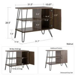 Panama 3 Shelf Bookcase - Room & Joy Distressed Gray Oak -My Book Perch Sales Store unnamed file 4295
