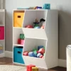 RiverRidge Home Kids' 3 Cubby with 2 Veggie Bin Floor Cabinet White - RiverRidge -My Book Perch Sales Store unnamed file 434