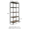 Lavish Home 5-Tier Open Industrial Style Wooden Bookshelf, Gray Woodgrain -My Book Perch Sales Store unnamed file 4369