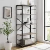 64" Benny Angle Iron 4 Tiered Mixed Material Bookshelf - Saracina Home Rustic Oak -My Book Perch Sales Store unnamed file 4375