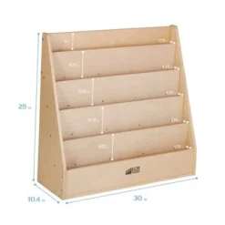 My Book Perch Sales Store 5 ECR4Kids Birch Streamline Book Display Stand, Kids Wooden Book Rack, Forward Facing Bookshelf