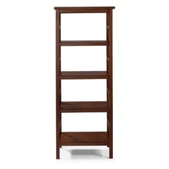 Titian 4 Shelf Bookcase - Linon Brown