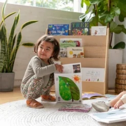 ECR4Kids Birch Hardwood Single-Sided Bookcase Display Stand for Kids, 5 Shelves, Natural Finish -My Book Perch Sales Store unnamed file 4450