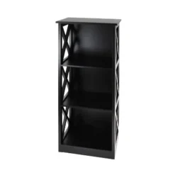 Contemporary 3 Tier Wooden Shelf - Olivia & May Black -My Book Perch Sales Store unnamed file 4459