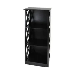 Contemporary 3 Tier Wooden Shelf - Olivia & May Black -My Book Perch Sales Store unnamed file 4471