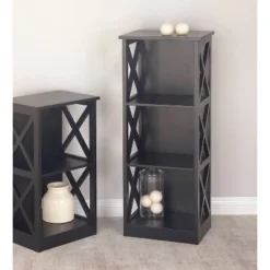 Contemporary 3 Tier Wooden Shelf - Olivia & May Black -My Book Perch Sales Store unnamed file 4472