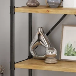 Greenwood Industrial Iron Four Shelf Bookcase - Christopher Knight Home Gray/pewter Finish -My Book Perch Sales Store unnamed file 4487