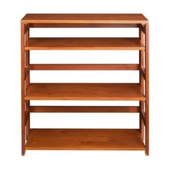 Cakewalk High Folding Bookcase - Regency Cherry