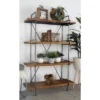 67" Metal and Wood 4 Tier Shelf Dark Brown - Olivia & May -My Book Perch Sales Store unnamed file 4566