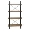55" Bourbon Foundry 4 Tier Bookshelf Wood and Black Steel Oak - OneSpace -My Book Perch Sales Store unnamed file 4573
