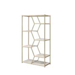 72" Otum 7 Shelf Bookcase - HOMES: Inside + Out Silver -My Book Perch Sales Store unnamed file 4598