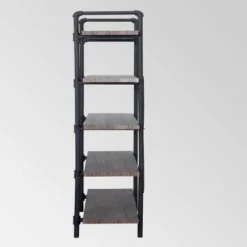 Kodiak Industrial 5 Tier Shelf - Christopher Knight Home Gray -My Book Perch Sales Store unnamed file 4607