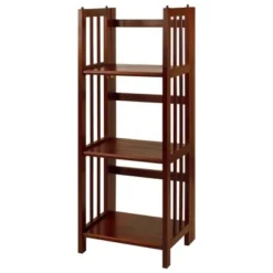 38" 3-Shelf Folding Bookcase - Flora Home Walnut -My Book Perch Sales Store unnamed file 4649